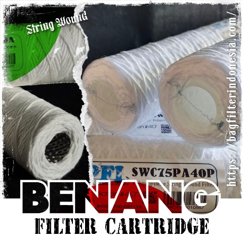 Filter Benang PP 40 Inch – String Wound Cartridge PP Core & SS304 Core